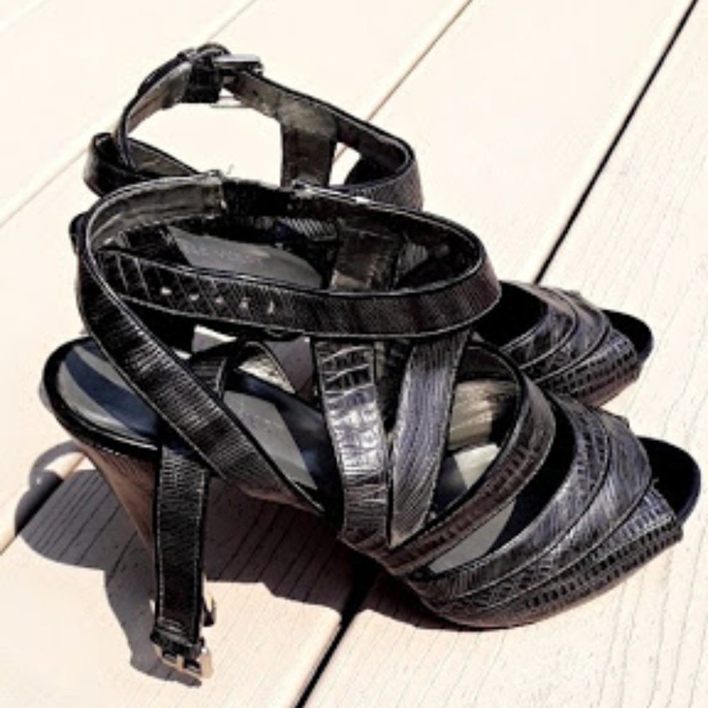 Black-Grey Heels